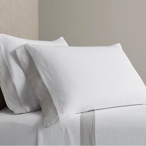 Restoration Hardware Ultra Fine Bordered Linen Sheet Set
